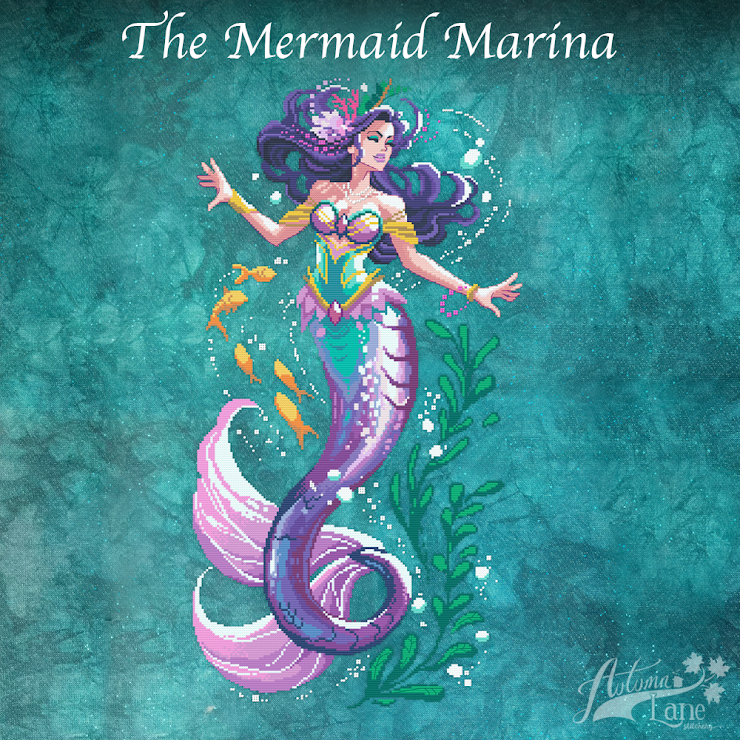 The Mermaid Marina - Autumn Lane Stitchery