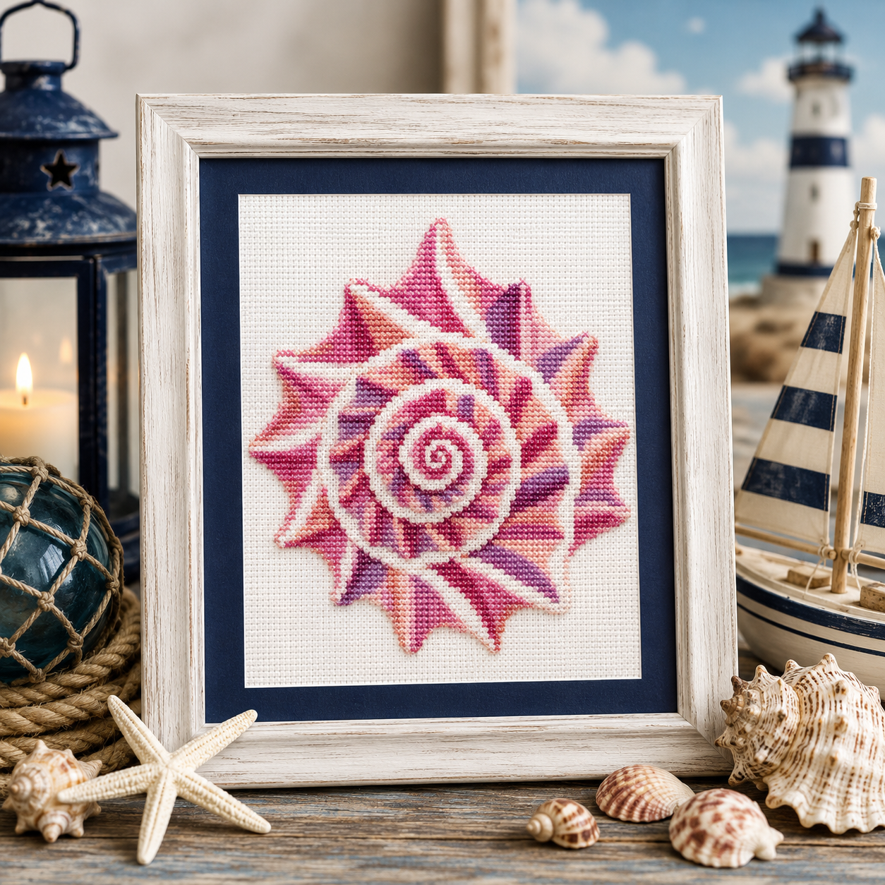Conch Shell - Salty Stitcher - Sweet Wing Studio - 2026 Needlework Marketplace PREORDER