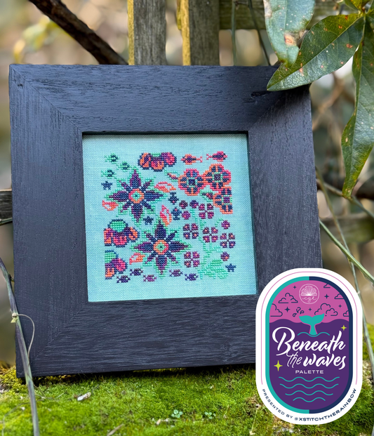 Underwater Garden (xStitch the Rainbow - Beneath the Waves) - Jan Hicks Creates! - 2026 Nashville Needlework Market PREORDER