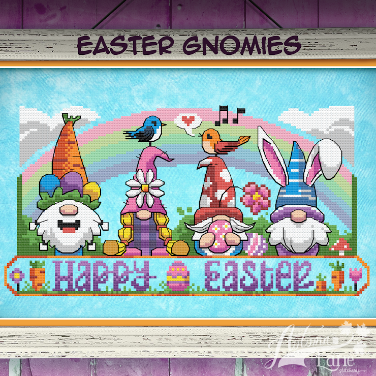 Easter Gnomies - Autumn Lane Stitchery