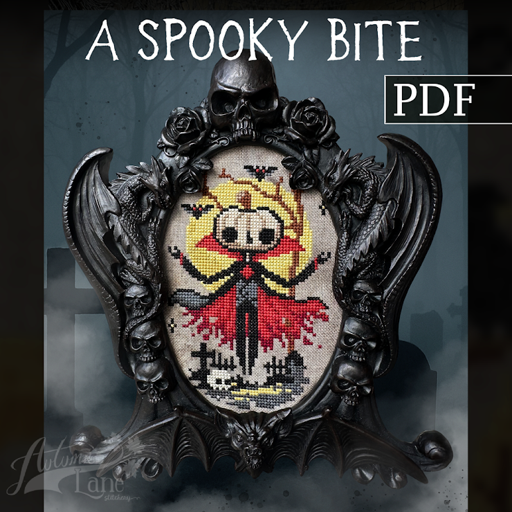 A Spooky Bite - Autumn Lane Stitchery