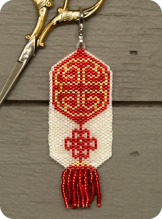 Prosperity Lantern Kit (Peyote Beading) - Ghost Boy Needleworks - 2026 Nashville Needlework Market PREORDER