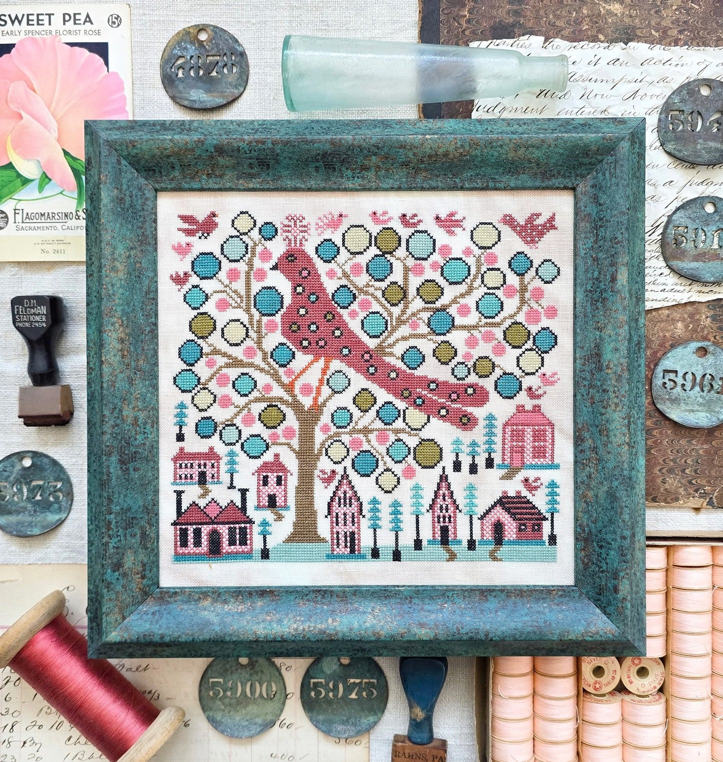 Dot the Bird - Kathy Barrick Needlework Designs - 2026 Nashville Needlework Market PREORDER