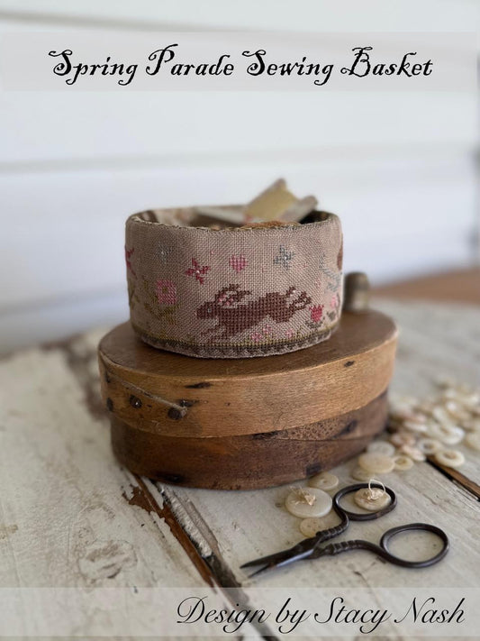 Spring Parade Sewing Basket - Animal Cracker Series - Stacy Nash Designs