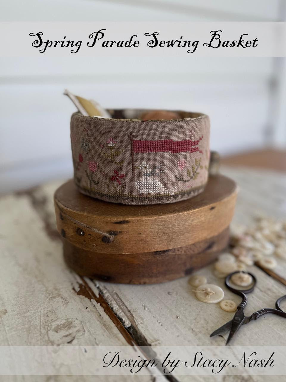 Spring Parade Sewing Basket - Animal Cracker Series - Stacy Nash Designs