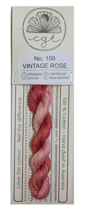 Vintage Rose (No. 108) - Cottage Garden Threads