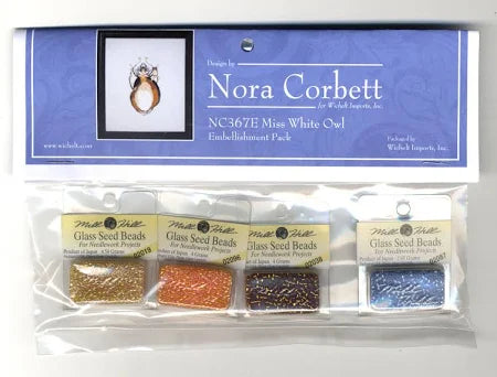 Miss White Owl Embellishment Pack  - Nora Corbett