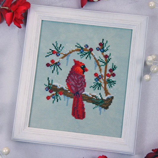Winter's Cardinal - The Stitch Crypt - 2026 Needlework Marketplace PREORDER